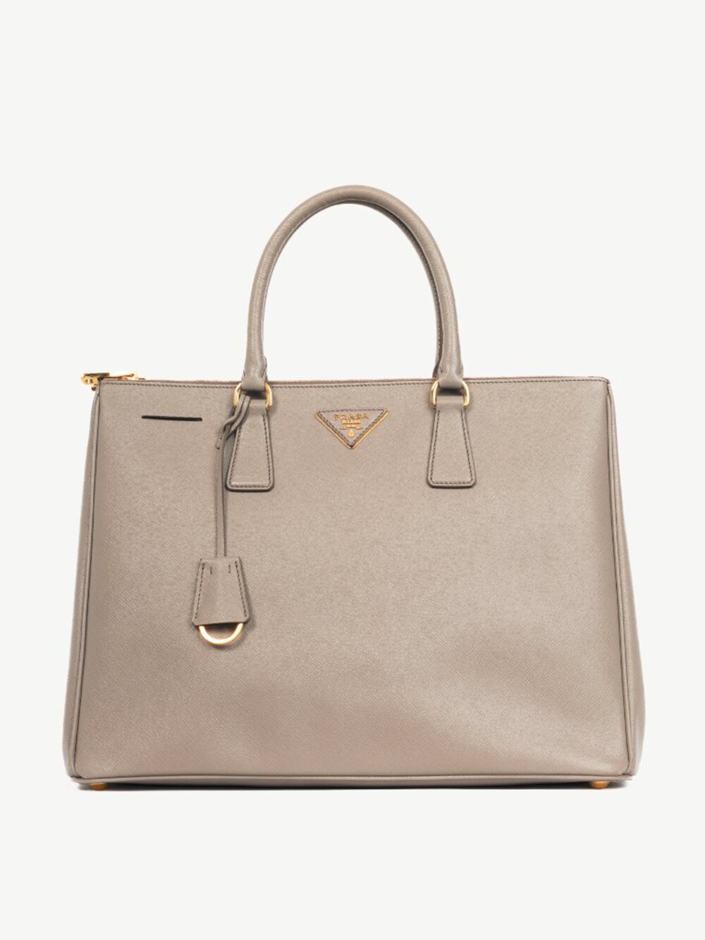 Prada Galleria Medium Taupe Saffiano Leather Tote